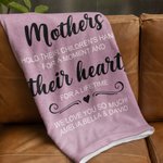 Henkilökohtainen Äidit pitävät lastensa kädet Fleece peitto Äitienpäivä Syntymäpäivä lahja äidille isoäitiille