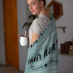 Henkilökohtainen Äidit pitävät lastensa kädet Fleece peitto Äitienpäivä Syntymäpäivä lahja äidille isoäitiille