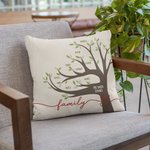 Gepersonaliseerde stamboom kussenhoes met 1-22 namen Moederdag Verjaardagscadeau voor mama oma