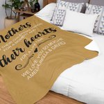 Henkilökohtainen Äidit pitävät lastensa kädet Fleece peitto Äitienpäivä Syntymäpäivä lahja äidille isoäitiille