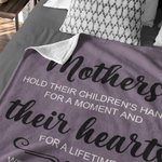 Henkilökohtainen Äidit pitävät lastensa kädet Fleece peitto Äitienpäivä Syntymäpäivä lahja äidille isoäitiille