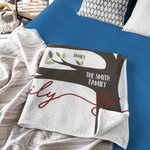 Árbol genealógico personalizado Manta de lana suave con 1-22 nombres Día de la Madre Cumpleaños Regalo para mamá Abuela