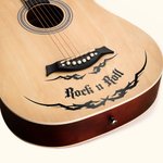 Personalizado 2pcs Thorn Wings Guitar Bass Vinyl Decals with Text Gothic Music Instrument Decoration Gift for Rock Punk Lovers