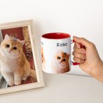 Tazza in ceramica da 1 a 3 foto personalizzate con ritratto di animale domestico e nome Regalo di compleanno per gli amanti degli animali domestici