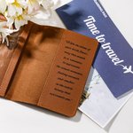 Personalized Birth Flower Passport Cover with Name and Floral Language Birthday Bridesmaid Gift for Woman Travel Lover