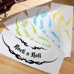 Personalizado 2pcs Thorn Wings Guitar Bass Vinyl Decals with Text Gothic Music Instrument Decoration Gift for Rock Punk Lovers