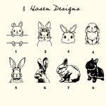 Personalisiertes Besteck Set aus Edelstahl von Lebensmittelqualität mit Namen und Niedlicher Hase Kaninchen Ostern Geburtstag Geschenk für Kinder