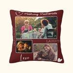 Taie de Coussin Personnalisée avec Texte Cadeau de Famille Fête des Mères pour Maman Grand-Mère