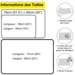 Tapis de Porte Personnalisé avec Motif et Nom Chat Chien Paillasson à l'Intérieur Cadeau Anniversaire pour Amoureux de Chat et Chien