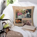 Taie de Coussin Personnalisée avec Texte Cadeau de Famille Fête des Mères pour Maman Grand-Mère