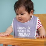 Babero personalizado con el nombre Feliz Primer Día de la Madre Regalo para el recién nacido en el Día de la Madre respetuoso con la piel