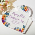 Plaque Acrylique Personnalisée avec Texte Décoration Maison Cadeau d'Anniversaire Fête des Mères pour Maman Grand-mère