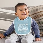 Babero personalizado con el nombre Feliz Primer Día de la Madre Regalo para el recién nacido en el Día de la Madre respetuoso con la piel