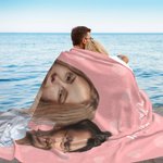 Suave manta personalizada con motivo de corazón y texto Día de la Madre Cumpleaños Regalo para mamá Familia