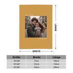 Personalisierte Kuscheldecke mit 1-3 Fotos und Text Geschenk für Familie Liebespaar zum Vatertag Muttertag Valentinstag