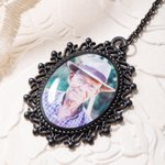 Personalized Graduation Cap Wedding Bouquet Photo Charm with Engraved Charm Graduation Wedding for Graduate Bride