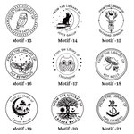 Tampon de Gaufrage de Livre à Thème Animalier Personnalisé avec Nom Cadeau d'Anniversaire de Noël pour les Amoureux des Livres Club de Lecture