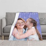 Suave manta personalizada con motivo de corazón y texto Día de la Madre Cumpleaños Regalo para mamá Familia