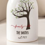 Vase à fleurs en céramique personnalisé avec 1-22 noms Thème jardin Décoration maison Fête des mères Cadeau d'anniversaire pour maman grand-mère