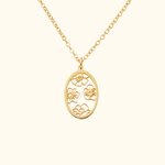 Personalizada grabada Nacimiento Línea Flor Collar de Plata de Ley Ducha de Novia Cumpleaños Día de la Madre de regalo para las mujeres