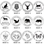 Tampon de Gaufrage de Livre à Thème Animalier Personnalisé avec Nom Cadeau d'Anniversaire de Noël pour les Amoureux des Livres Club de Lecture