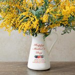 Gepersonaliseerde Gelukkige Moederdag Bloem Keramische Vaas met Tekst Home Decor Moederdag Verjaardagscadeau voor vrouwen