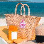 Personalized Doll Inspired 3D Acrylic Tote Bag Tag with Name or Letter Birthday Beach Party Gift for Her