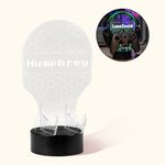 Henkilökohtainen LED-ohjain ja kuulokkeiden akryylipöytäjalusta, jossa on 12 valomoodia Switch Gaming Room Accessory -lahja pelin ystäville