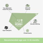 Personalized Adjustable Cotton Baby Bib with Text First Mother’s Day Gift For New Mom Baby