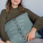 Taie d'Oreiller Personnalisée avec Texte Cadeau d'Anniversaire Fête des Mères pour Maman