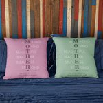 Taie d'Oreiller Personnalisée avec Texte Cadeau d'Anniversaire Fête des Mères pour Maman