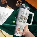 Gobelet personnalisé en acier inoxydable de qualité alimentaire avec nom Cadeau d'anniversaire de fête des mères Cadeau de tricot pour les amoureux de