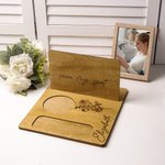 Support de Livre en Bois Personnalisé avec Fleur de Naissance et Nom Gravés Porte-Lunettes Cadeau Anniversaire Noël pour Amoureux de Lecture