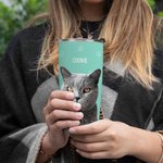 Personalized Paw Bone Heart Pet Portrait Stainless Steel 20oz Tumbler with Name Birthday Anniversary Gift for Pet Lover