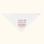 Personalized Adjustable Cotton Baby Bib with Text First Mother’s Day Gift For New Mom Baby