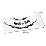 Personalizado 2pcs Thorn Wings Guitar Bass Vinyl Decals with Text Gothic Music Instrument Decoration Gift for Rock Punk Lovers