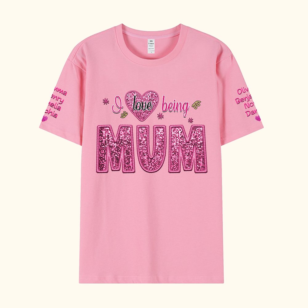 T-shirt Sweatshirt personnalisé avec prénoms Anniversaire Fête des Mères Cadeau pour Grand-mère Maman
