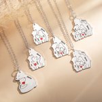 Personalisierte Umarmung Bär Halskette mit 1-6 kleine Bären & eingravierten Namen Geburtstag Muttertag Geschenk für Frauen