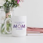 Personlig Gradient Text 11oz/15oz keramisk mugg med 4 collagefoton Mors dag Födelsedagspresent till mamma mormor