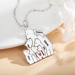 Personalisierte Umarmung Bär Halskette mit 1-6 kleine Bären & eingravierten Namen Geburtstag Muttertag Geschenk für Frauen