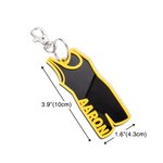 Personalized Wrestling Singlet Design Sport Bag Tag Keychain with Name Singlet Gear Birthday Tournament Season Gift for Wrestler Coach