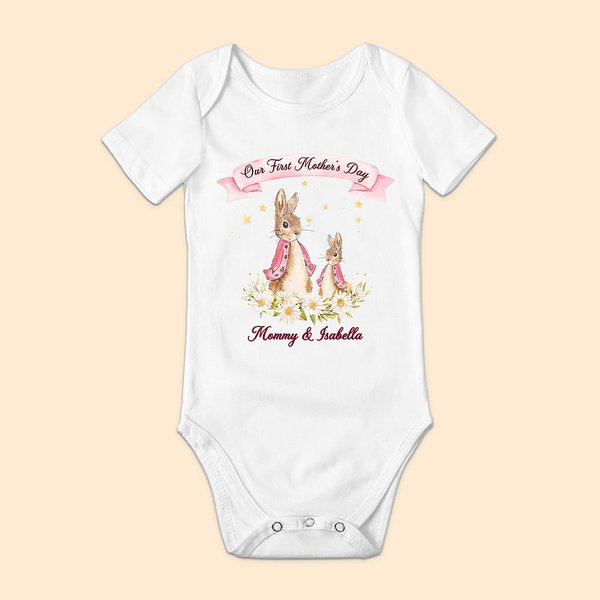 Our First Mother’s Day Peter Rabbit Bunny Onesie