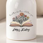 Gepersonaliseerde Teach Them Love Them Watch Them Grow Keramische Vaas Bloemen Home Decoratie met Naam Terug naar School Waardering Gift voor Leraar