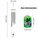 Personalised Pet Photo Wind Chime with Text Home Decor Birthday Sympathy Memorial Gift for Pet Lover