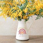 Gepersonaliseerde Regenboog Design Keramische Vaas Home Decoratie met Leraar en Student Naam Terug naar School Waardering Gift voor Leraar