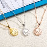 Collana personalizzata con motivo a dente inciso e testo Regalo di compleanno per dentista Studente di igiene dentale