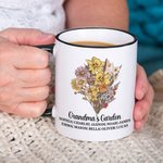 Mug Personnalisé avec Nom et Fleur de Naissance Cadeau Anniversaire Fête pour Femme
