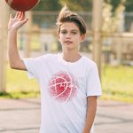 T-shirt Sweatshirt Personnalisé avec Nom Vêtement à Motif Basketball Cadeau Anniversaire Sport pour Ami Amateur de Basketball