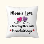 Gepersonaliseerd Mamma's Heartstrings Kussenhoes met Kindernamen Home Decor Moederdag Verjaardagscadeau voor Mamma Oma