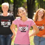 T-Shirt Personnalisé avec Texte et Motif de Balle Cadeau Anniversaire Fête pour Maman